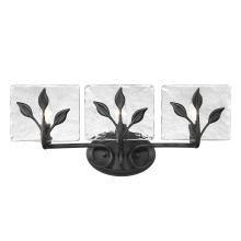 Golden 3160-BA3 NB-HWG - Golden Lighting Calla 3-light Vanity in Natural Black